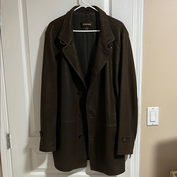 Danier Other - Danier Brown Leather Men's Coat